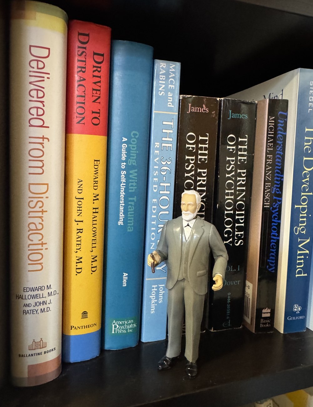 A stack of psychology and psychiatry books